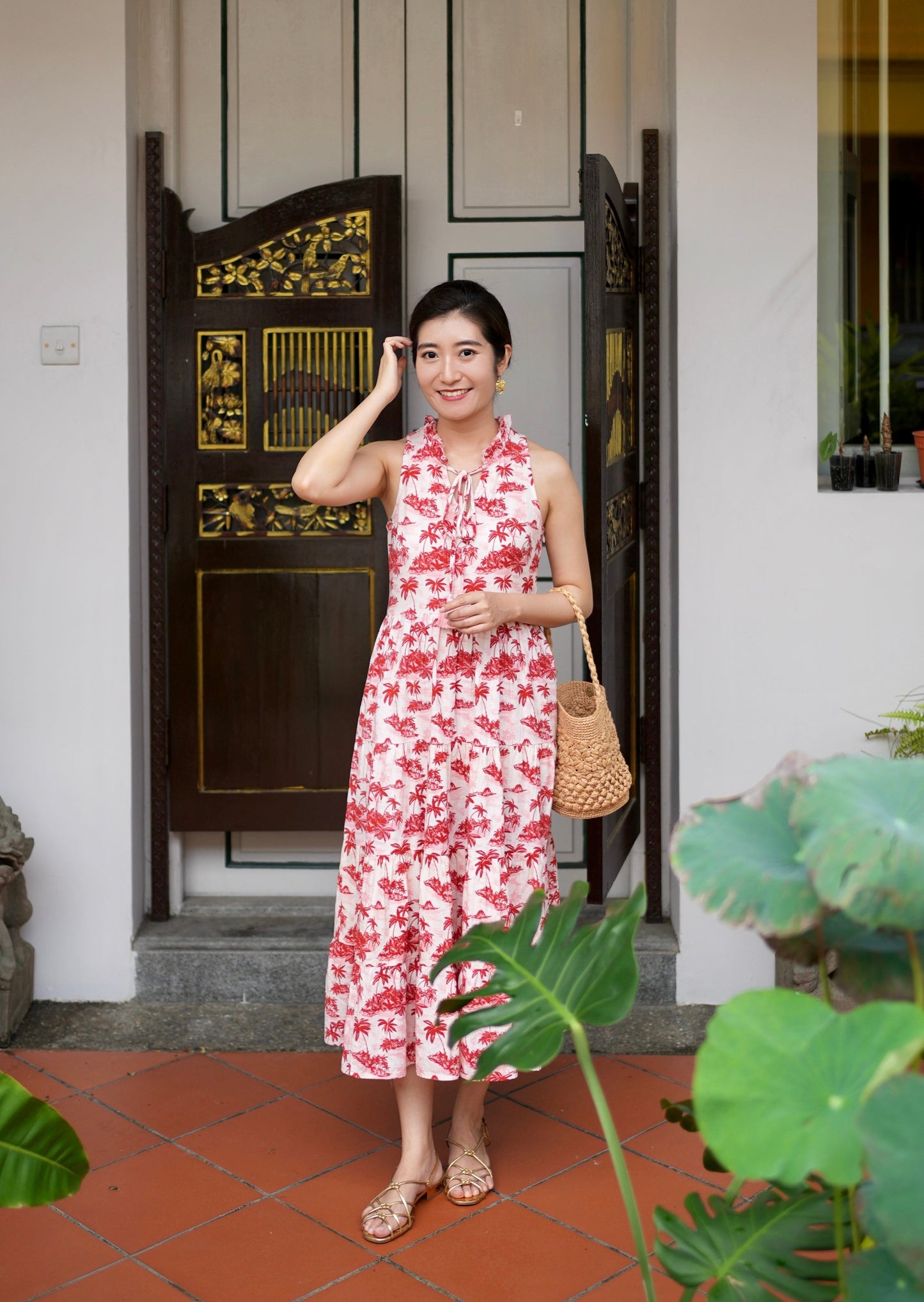 Lara Dress - Pink Oasis