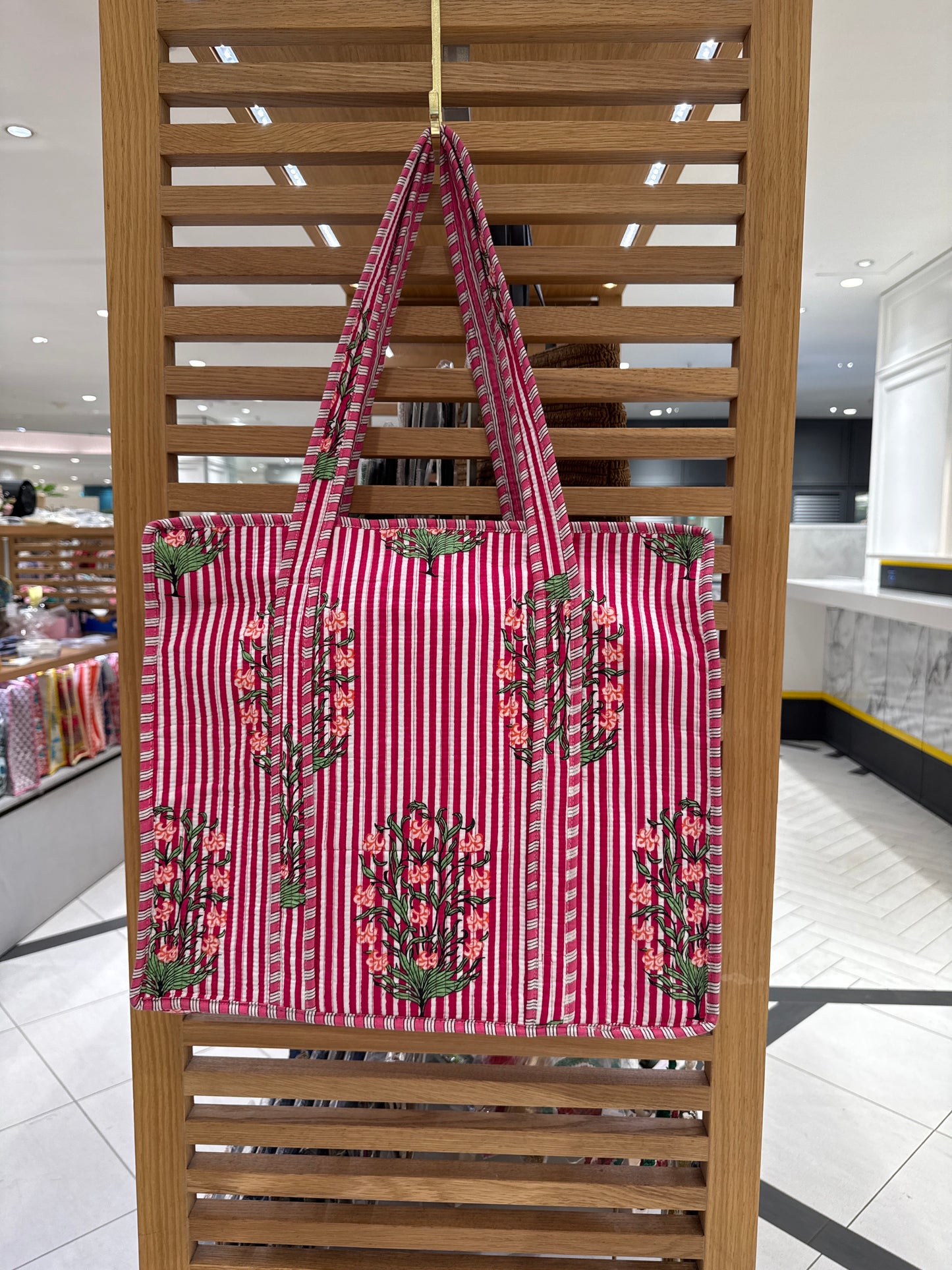 LARGE SIZE HANDBLOCK COTTON BAG