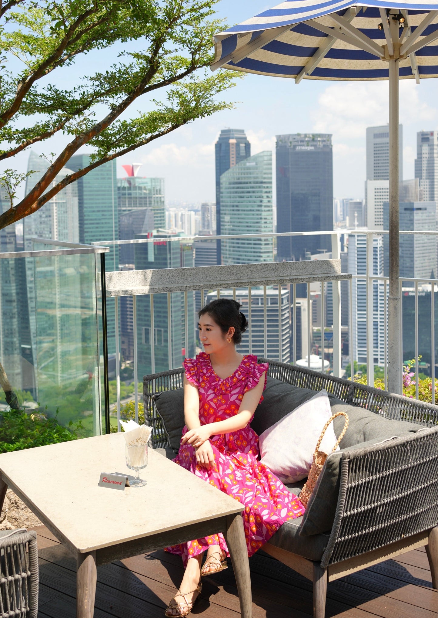Phoebe Dress - Garden Fuschia