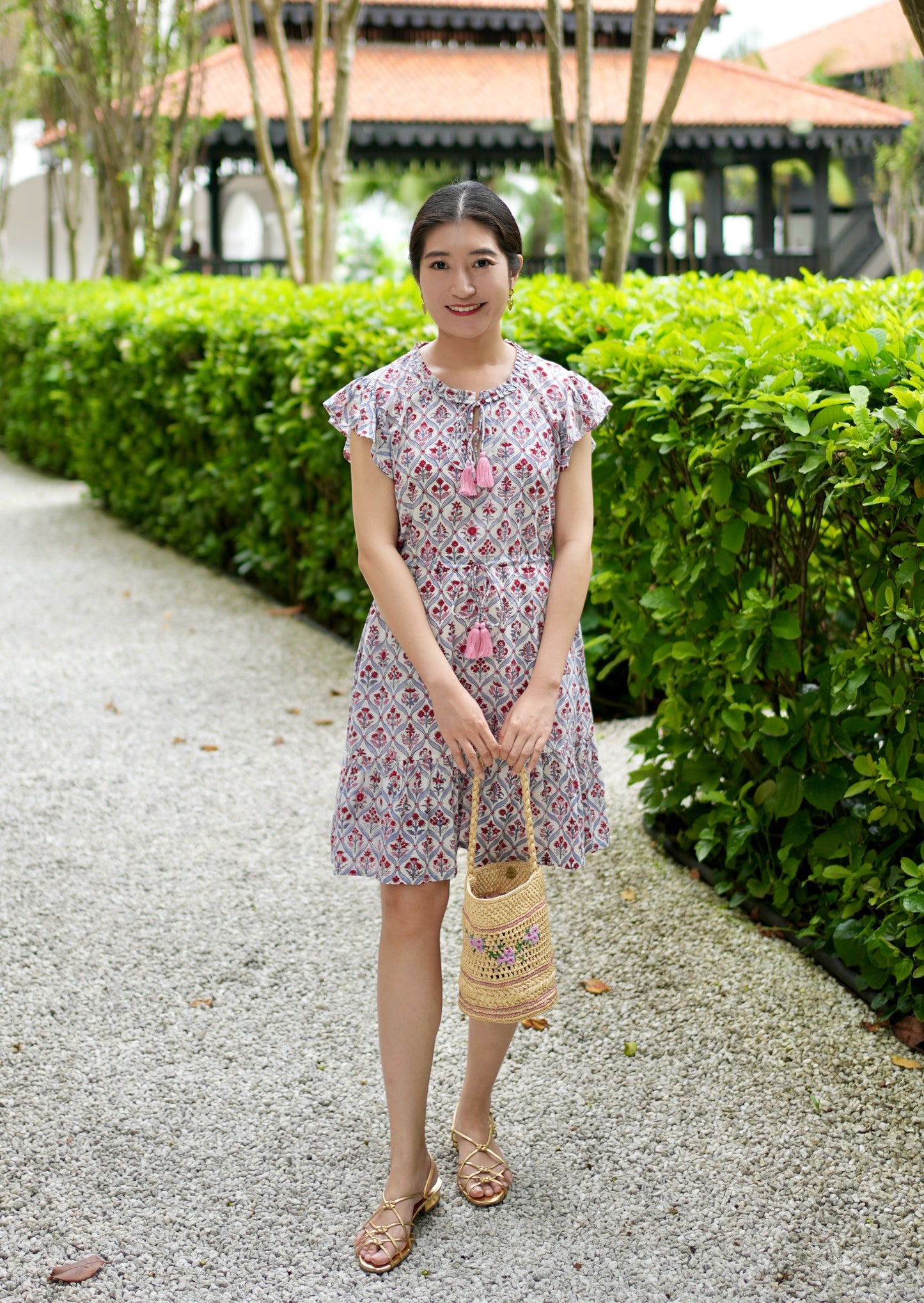 Kasey Dress - Ruby Blossom