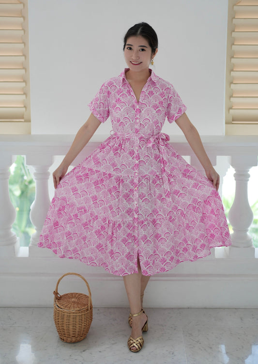 Whitney Dress - Pink Seashell
