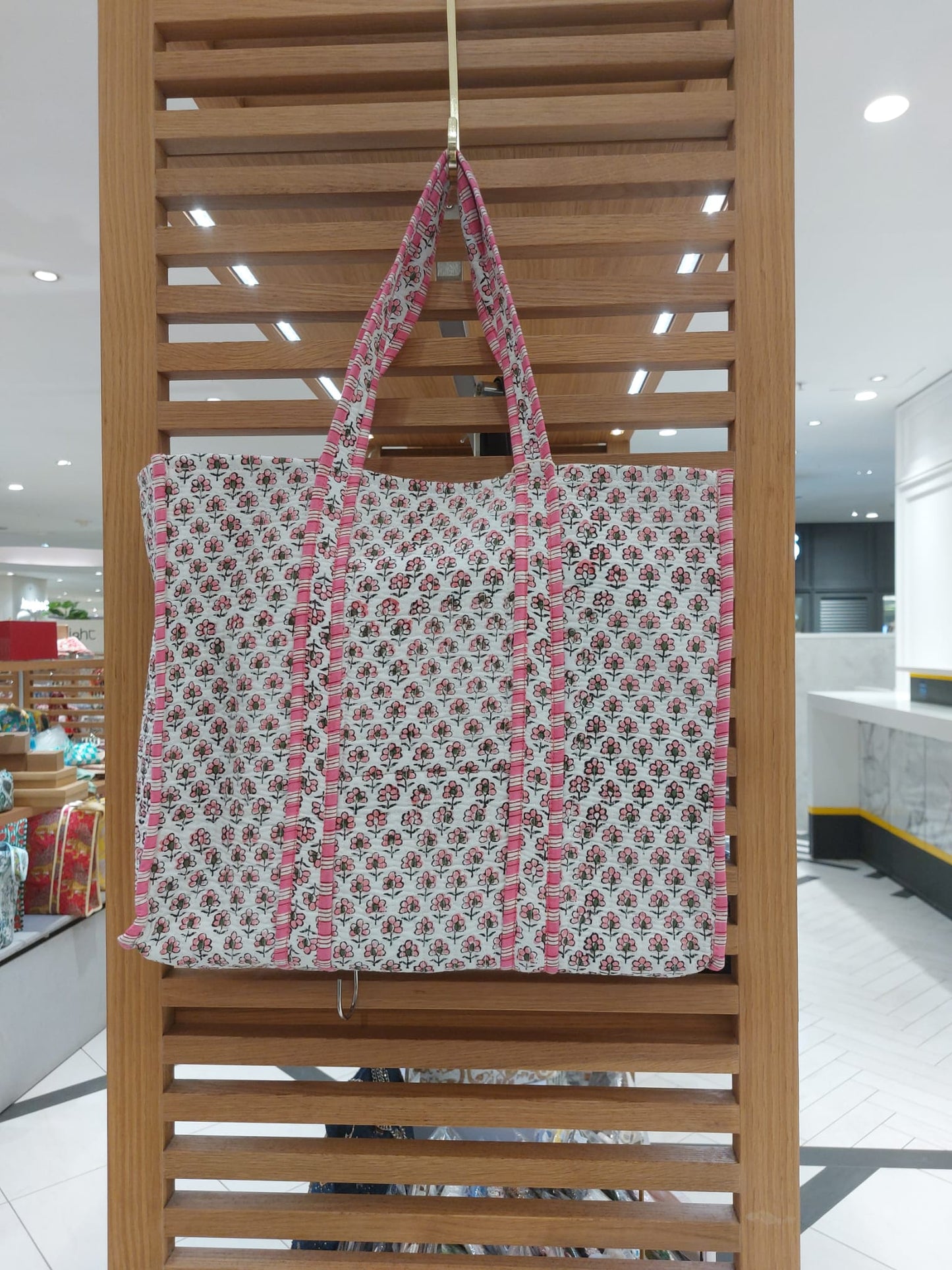 LARGE SIZE HANDBLOCK COTTON BAG
