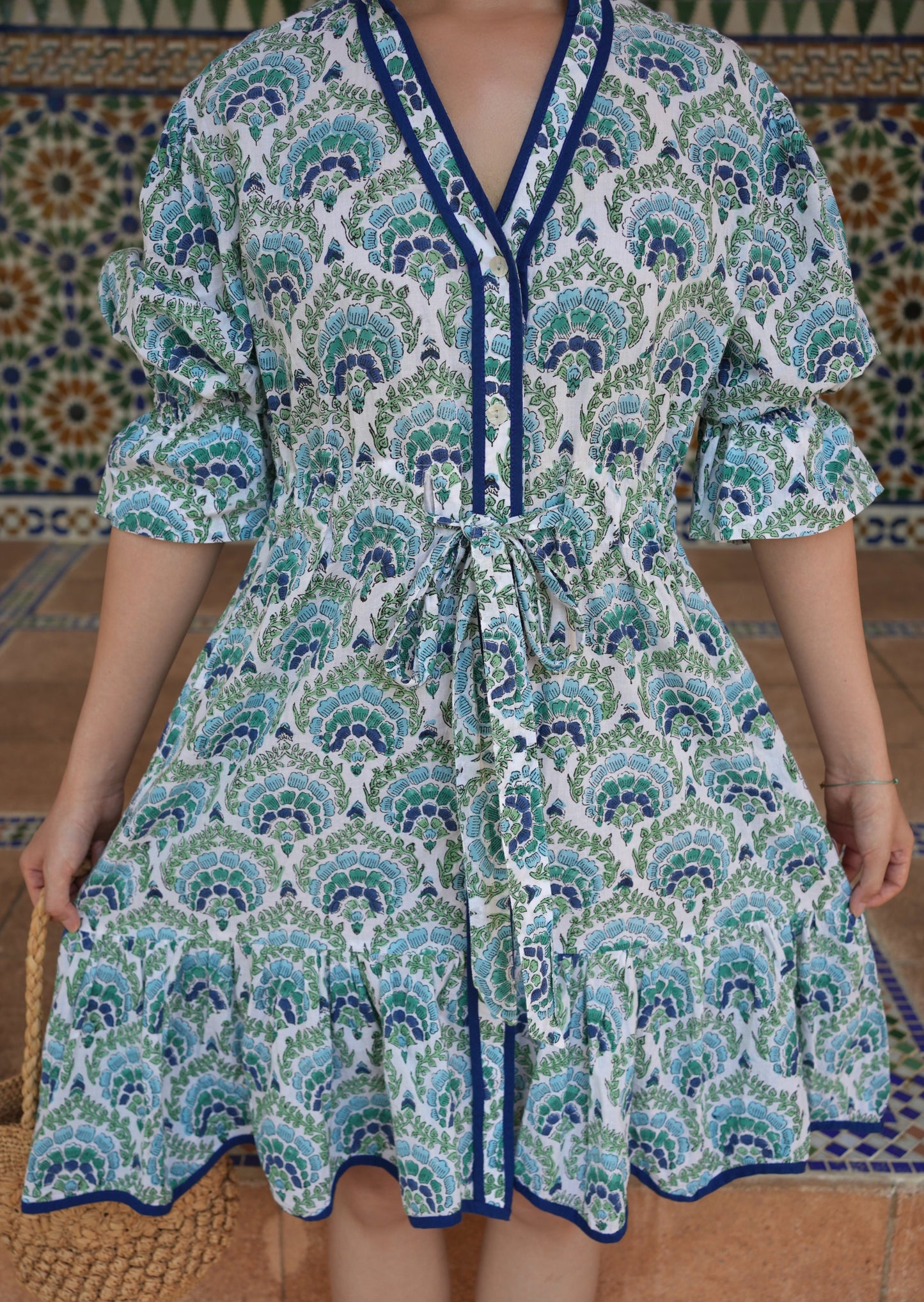 Rosalie Dress - Turquoise
