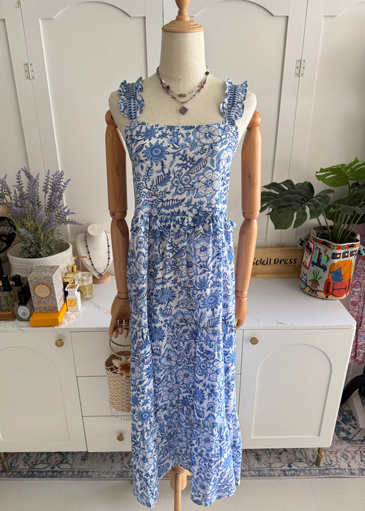 Sophie Dress - Azure Bloom