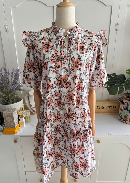 Rita Dress - Peach Blossom