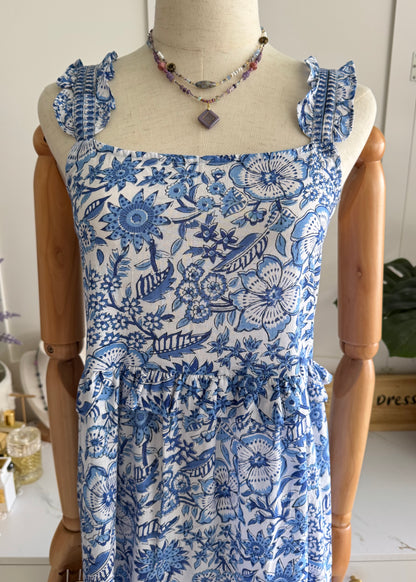 Sophie Dress - Azure Bloom