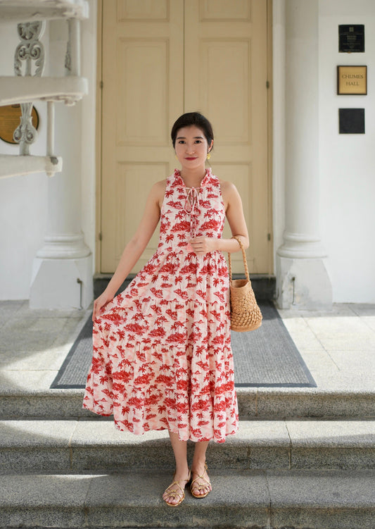 Lara Dress - Pink Oasis