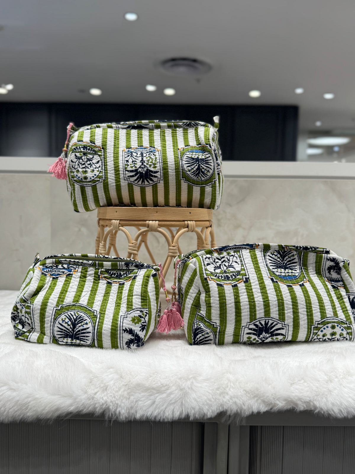 Handblock Pouch I Alfresco Green