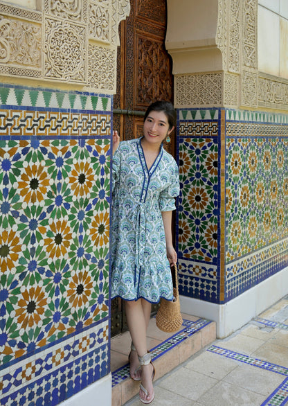 Rosalie Dress - Turquoise