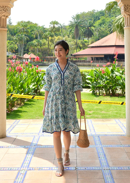 Rosalie Dress - Turquoise