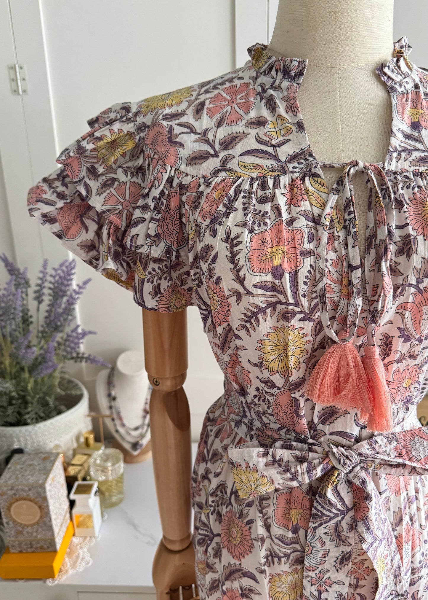 Sylvie Dress - Tropical Coral