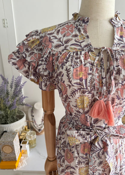 Sylvie Dress - Tropical Coral