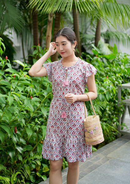 Kasey Dress - Ruby Blossom