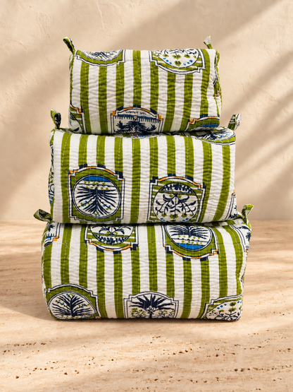 Handblock Pouch I Alfresco Green