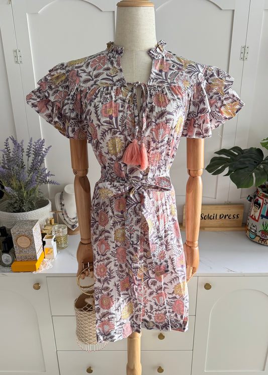 Sylvie Dress - Tropical Coral