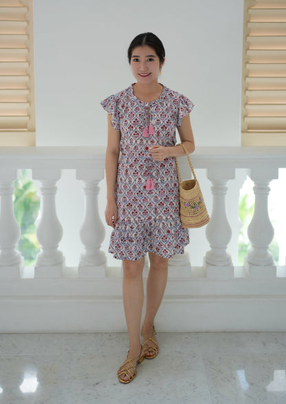 Kasey Dress - Ruby Blossom