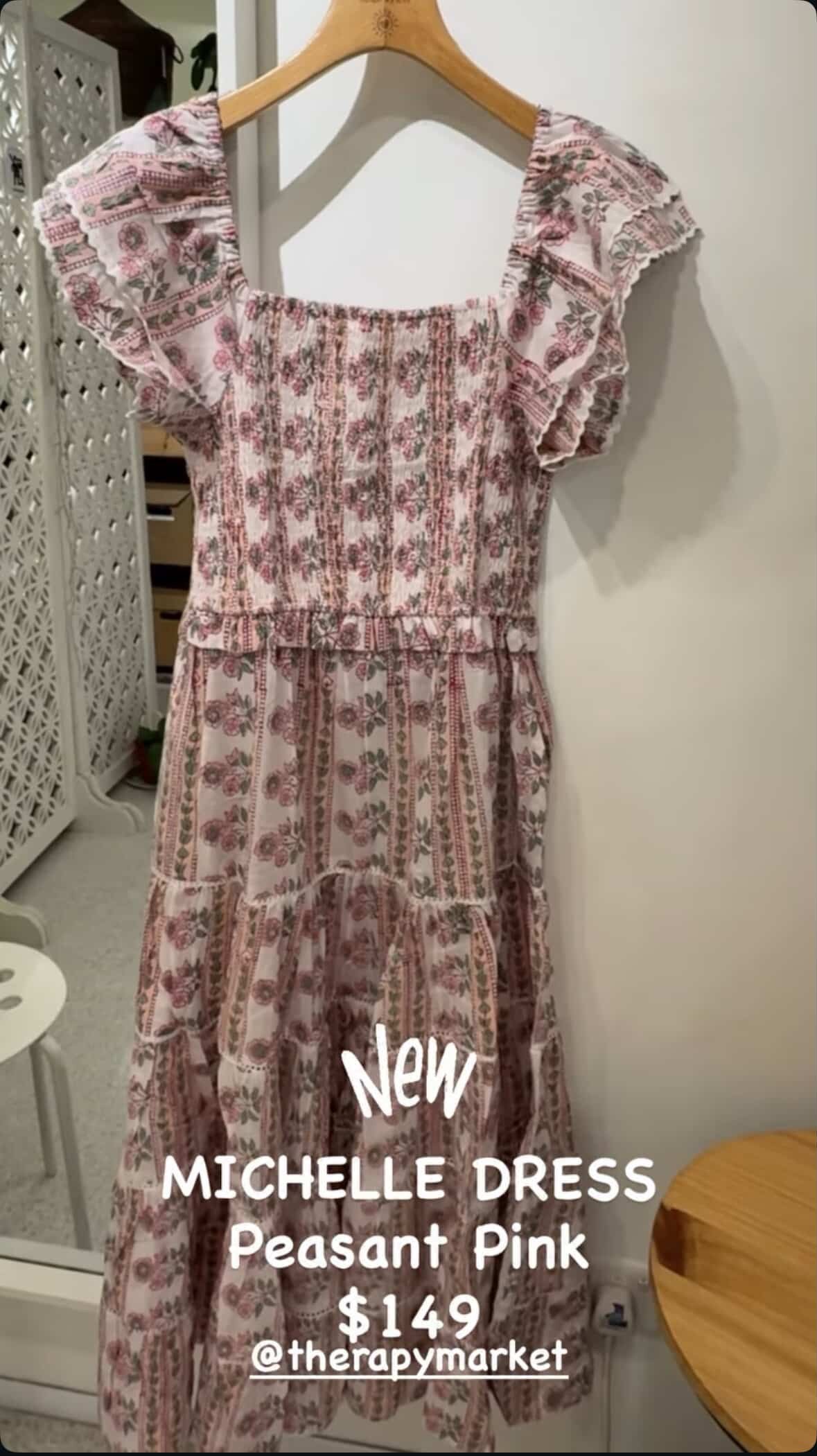 Michelle Dress  - Peasant Pink