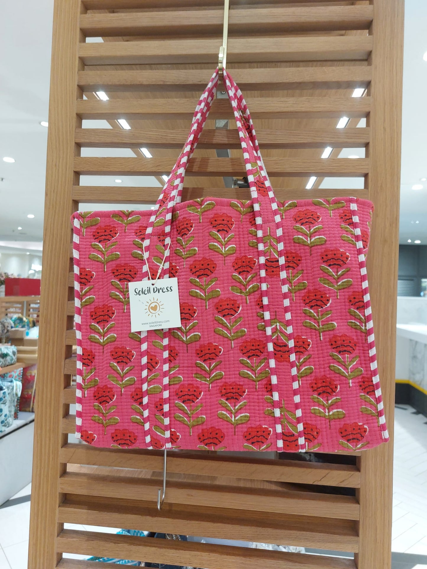 LARGE SIZE HANDBLOCK COTTON BAG