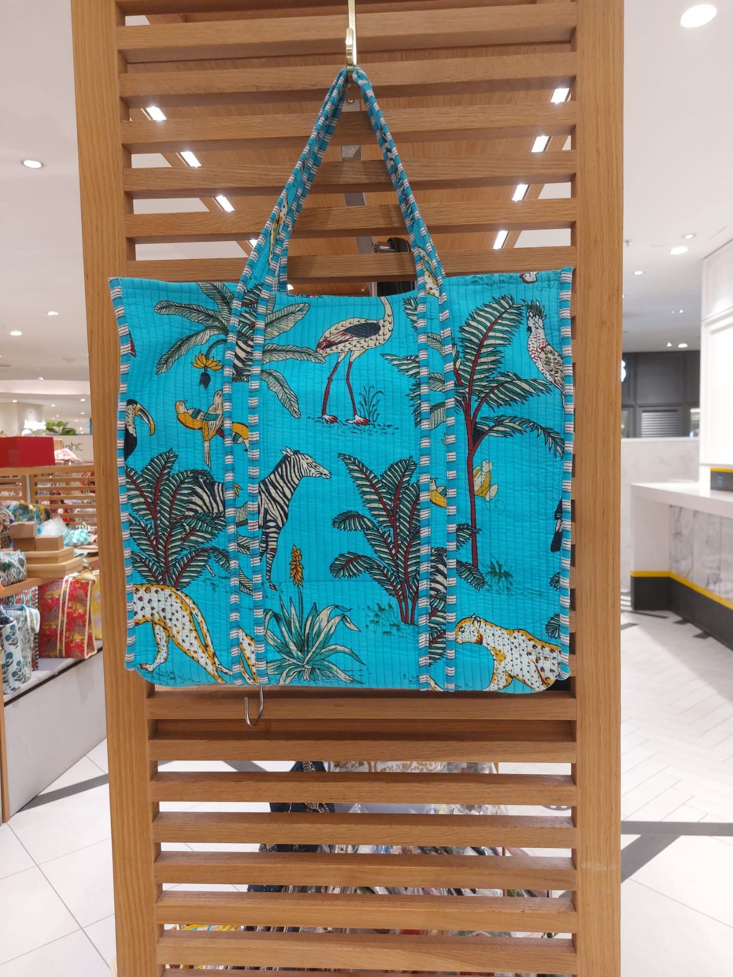 LARGE SIZE HANDBLOCK COTTON BAG