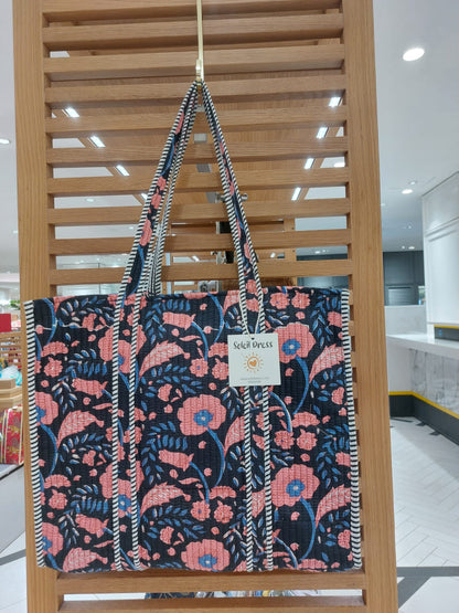LARGE SIZE HANDBLOCK COTTON BAG