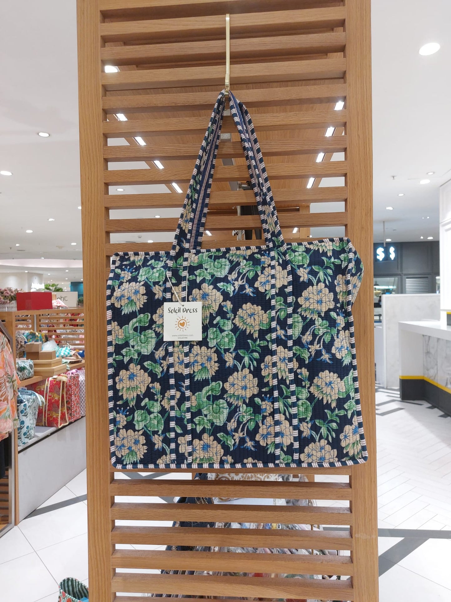 LARGE SIZE HANDBLOCK COTTON BAG