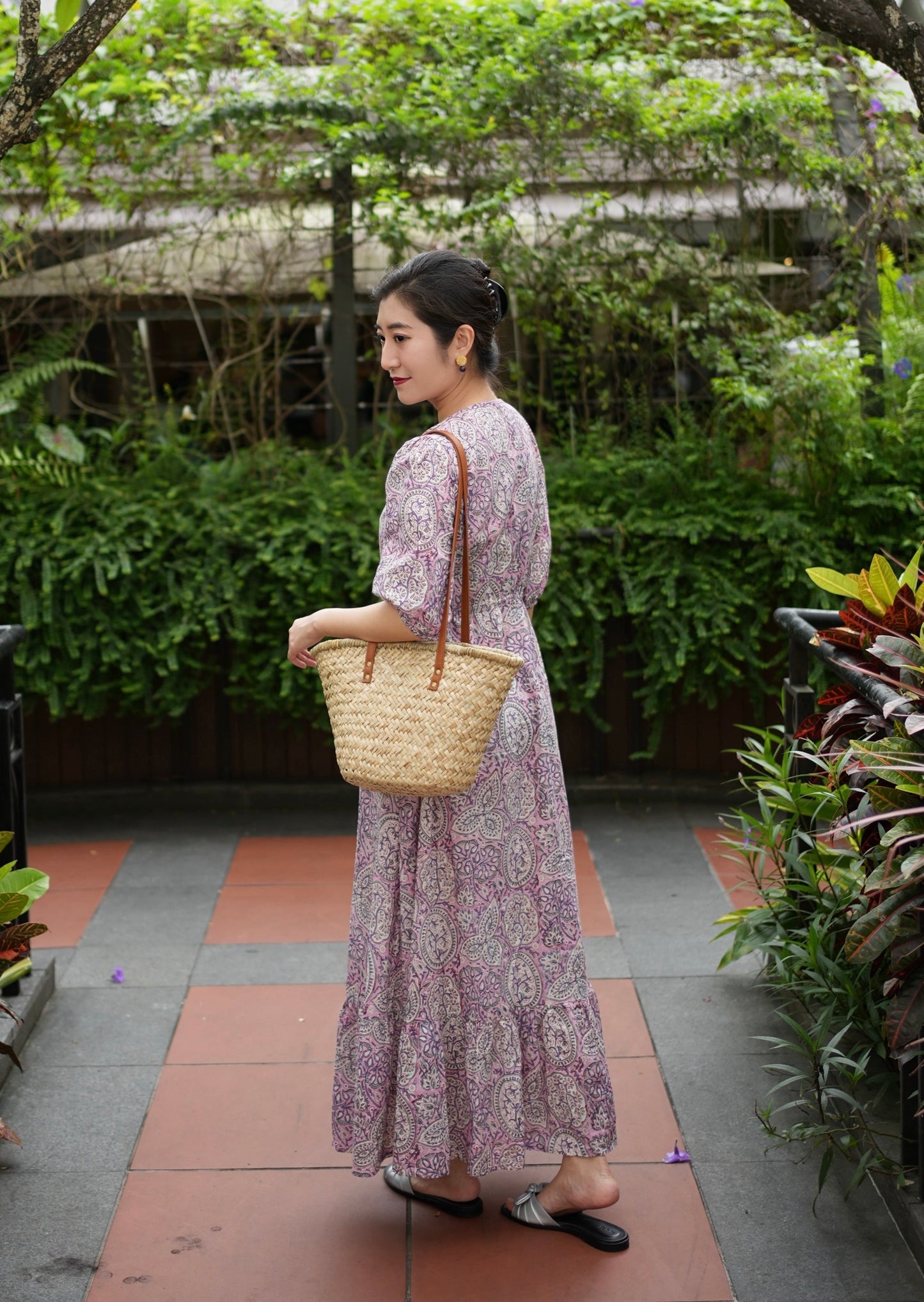 Lois Draw-string Maxi Dress - Pink Whisper