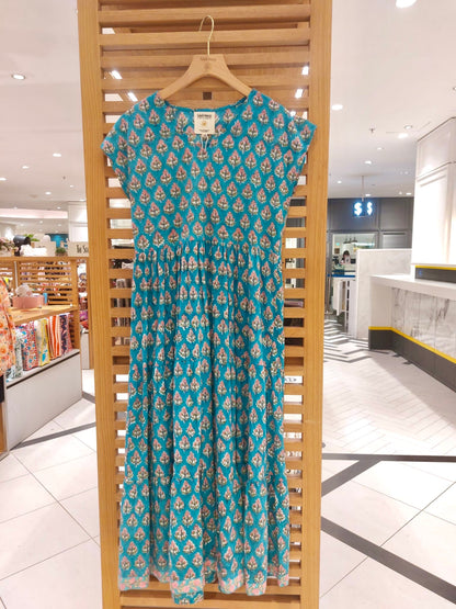 Freya Dress I Turquoise